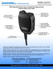 CavCom Alpha Lapel Mic thumbnail